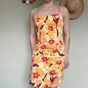 Vintage Helen Wang Floral Summertime Mini Dress